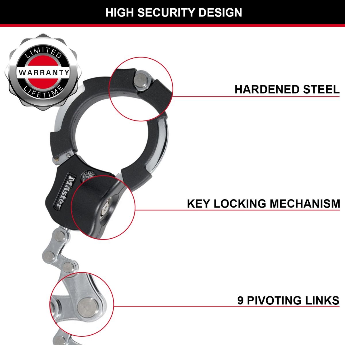 Master lock best sale street cuff 8290